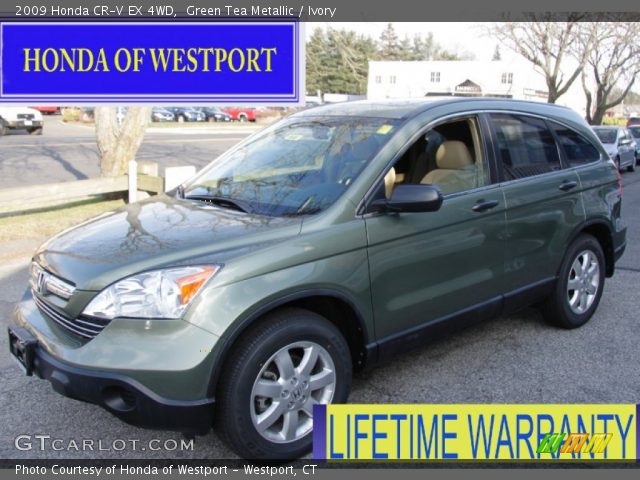 2009 Honda CR-V EX 4WD in Green Tea Metallic