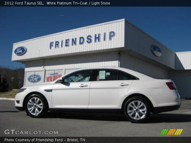2012 Ford Taurus SEL in White Platinum Tri-Coat