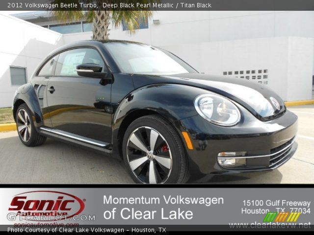 2012 Volkswagen Beetle Turbo in Deep Black Pearl Metallic