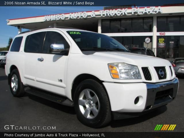 2006 Nissan Armada SE in Blizzard White