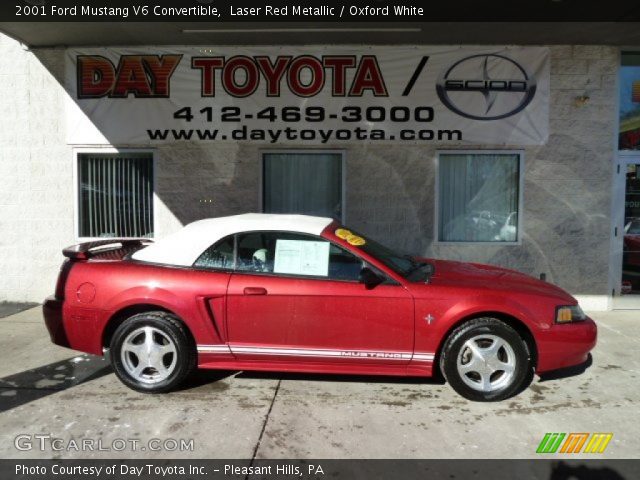 Laser Red Metallic 2001 Ford Mustang V6 Convertible
