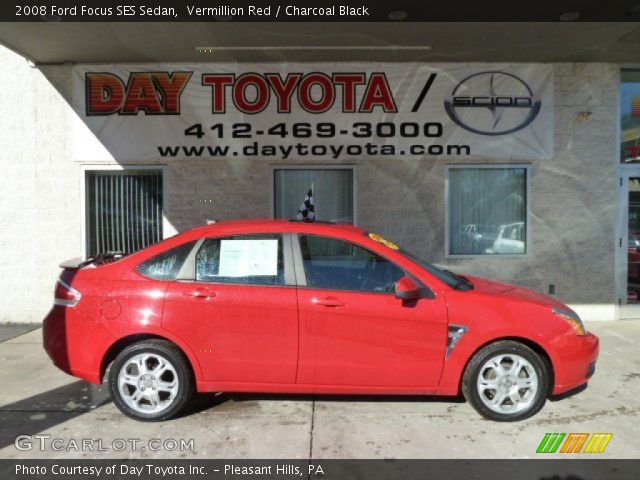 2008 Ford Focus SES Sedan in Vermillion Red