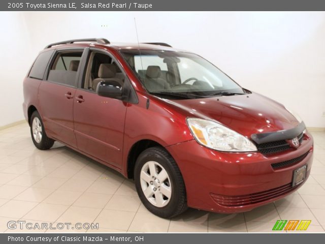2005 Toyota Sienna LE in Salsa Red Pearl