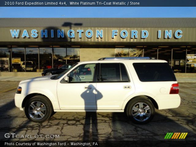 2010 Ford Expedition Limited 4x4 in White Platinum Tri-Coat Metallic