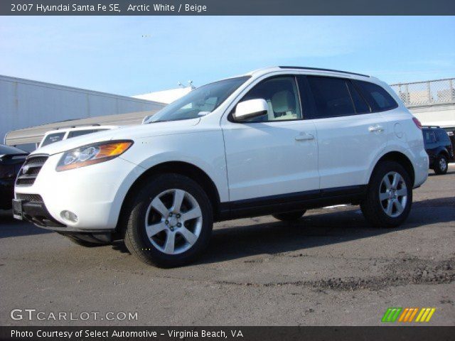 2007 Hyundai Santa Fe SE in Arctic White