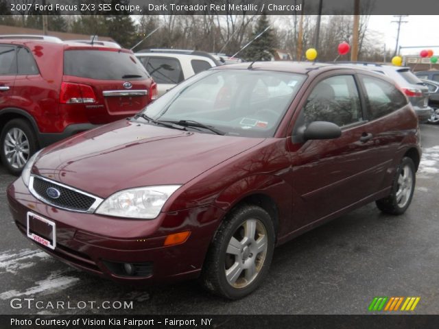 2007 Ford Focus ZX3 SES Coupe in Dark Toreador Red Metallic