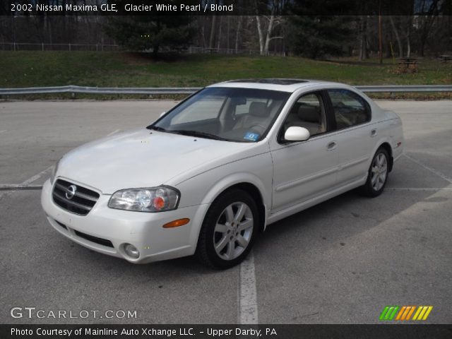 2002 Nissan Maxima GLE in Glacier White Pearl