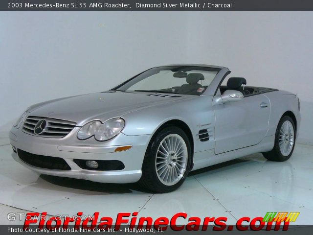 2003 Mercedes-Benz SL 55 AMG Roadster in Diamond Silver Metallic