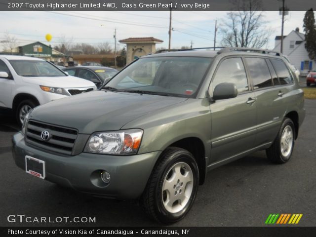 2007 Toyota Highlander Limited 4WD in Oasis Green Pearl
