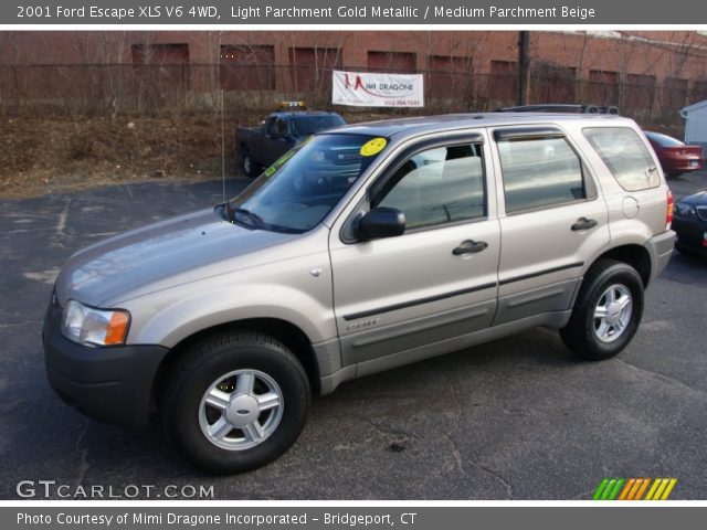 2001 Ford Escape XLS V6 4WD in Light Parchment Gold Metallic