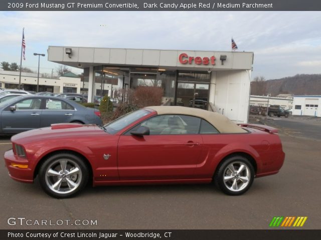 2009 Ford Mustang GT Premium Convertible in Dark Candy Apple Red