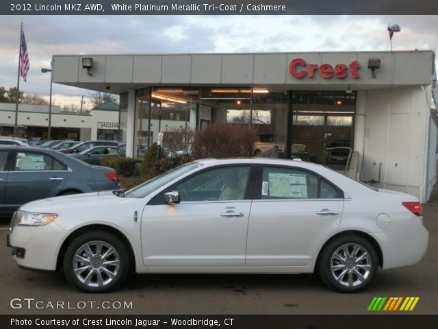 2012 Lincoln MKZ AWD in White Platinum Metallic Tri-Coat