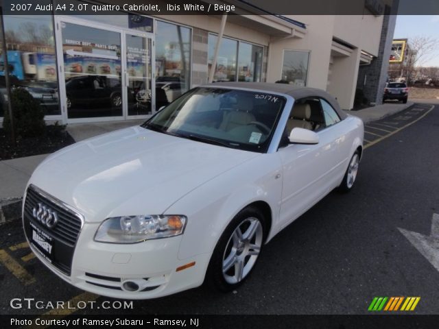 2007 Audi A4 2.0T quattro Cabriolet in Ibis White