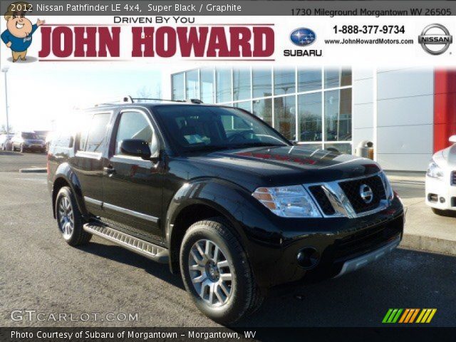 2012 Nissan Pathfinder LE 4x4 in Super Black