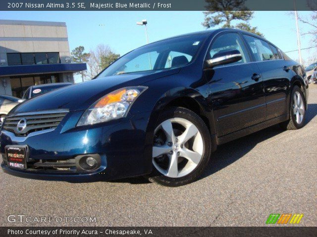 2007 Nissan Altima 3.5 SE in Majestic Blue Metallic