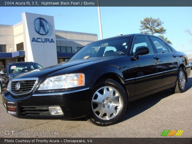 Nighthawk Black Pearl 2004 Acura Rl 3 5 Ebony Interior