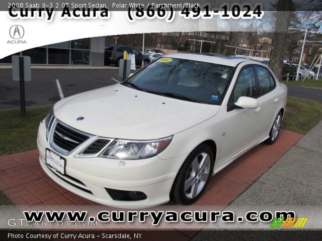 2008 Saab 9-3 2.0T Sport Sedan in Polar White