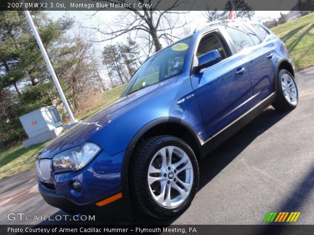 2007 BMW X3 3.0si in Montego Blue Metallic
