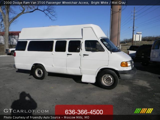 2000 Dodge Ram Van 3500 Passenger Wheelchair Access in Bright White