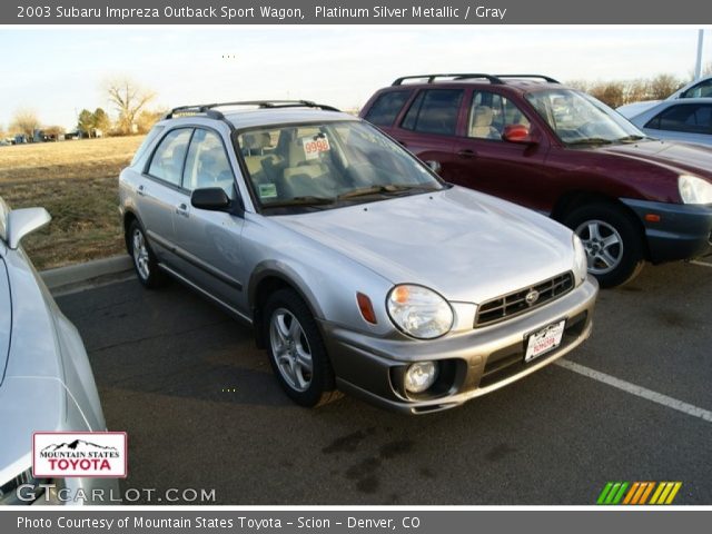 2003 Subaru Impreza Outback Sport Wagon in Platinum Silver Metallic