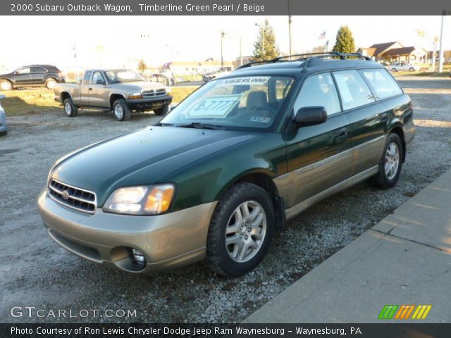 2000 Subaru Outback Wagon in Timberline Green Pearl