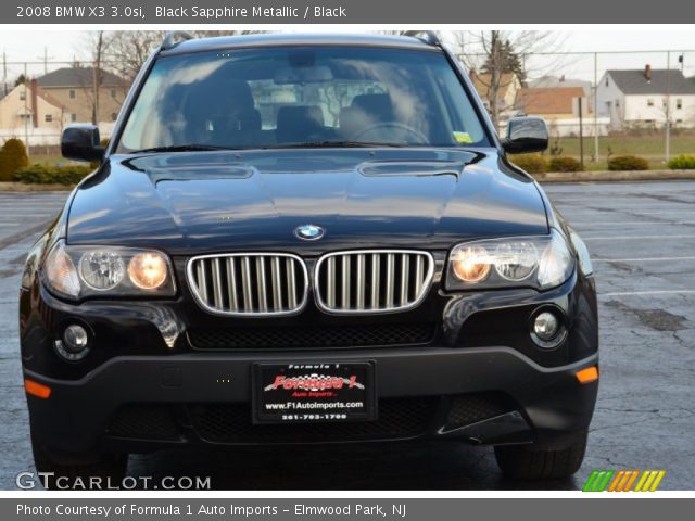 2008 BMW X3 3.0si in Black Sapphire Metallic