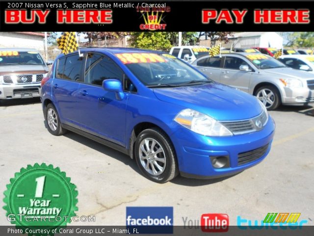 2007 Nissan Versa S in Sapphire Blue Metallic