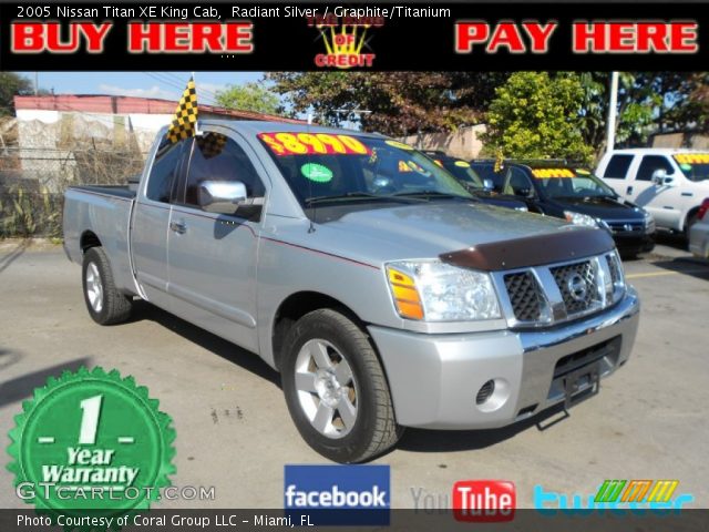 2005 Nissan Titan XE King Cab in Radiant Silver