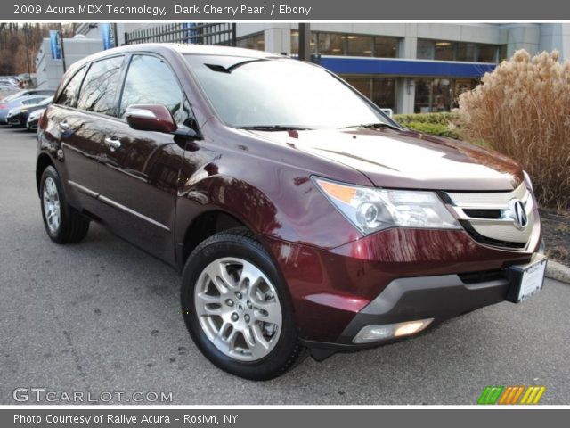 2009 Acura MDX Technology in Dark Cherry Pearl