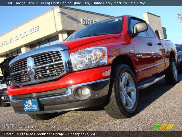 2008 Dodge Ram 1500 Big Horn Edition Quad Cab in Flame Red