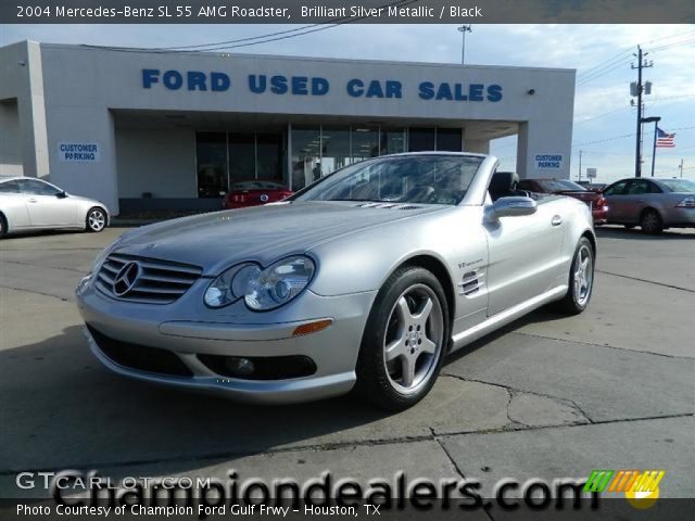 2004 Mercedes-Benz SL 55 AMG Roadster in Brilliant Silver Metallic