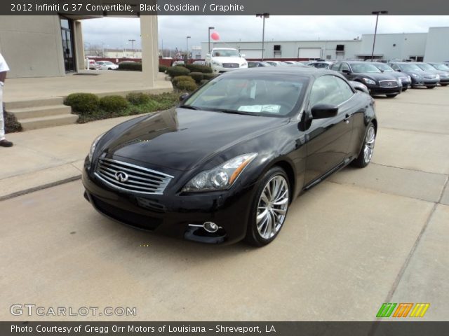2012 Infiniti G 37 Convertible in Black Obsidian