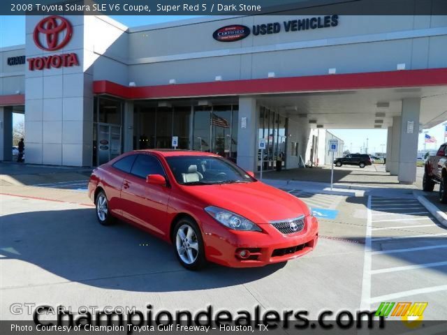 2008 Toyota Solara SLE V6 Coupe in Super Red 5