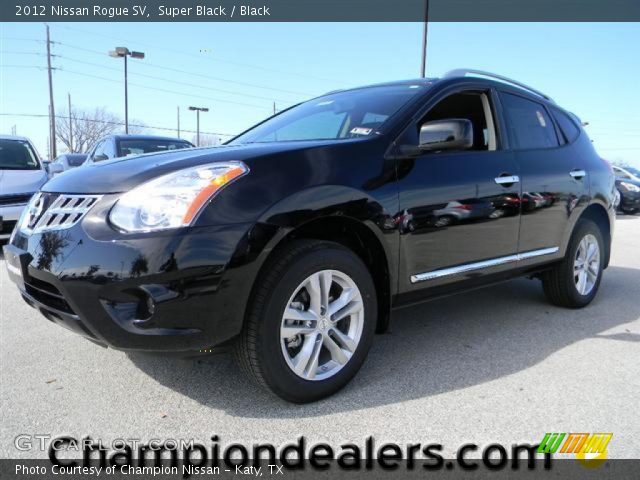 2012 Nissan Rogue SV in Super Black