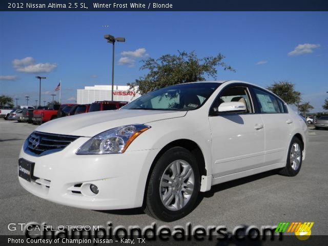 2012 Nissan Altima 2.5 SL in Winter Frost White