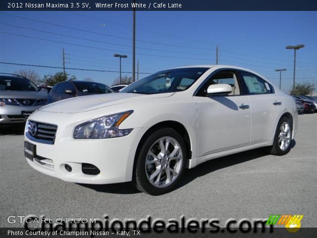 2012 Nissan Maxima 3.5 SV in Winter Frost White
