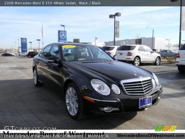 2008 Mercedes-Benz E 350 4Matic Sedan in Black