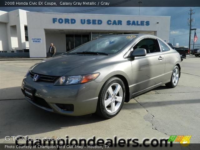 2008 Honda Civic EX Coupe in Galaxy Gray Metallic