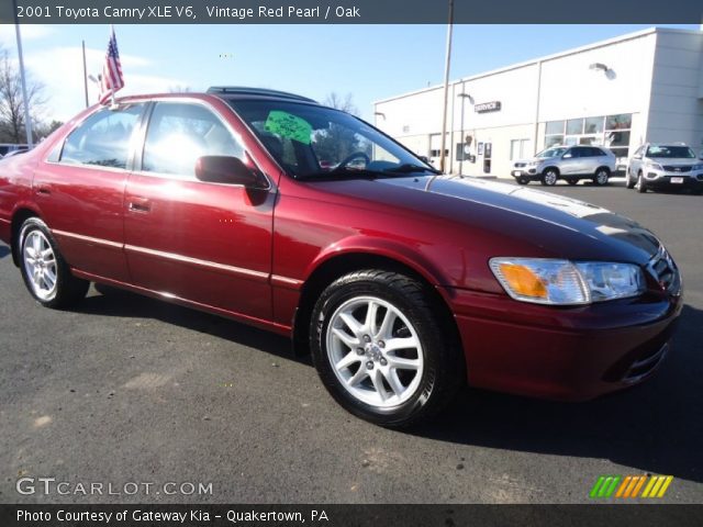 2001 Toyota Camry XLE V6 in Vintage Red Pearl