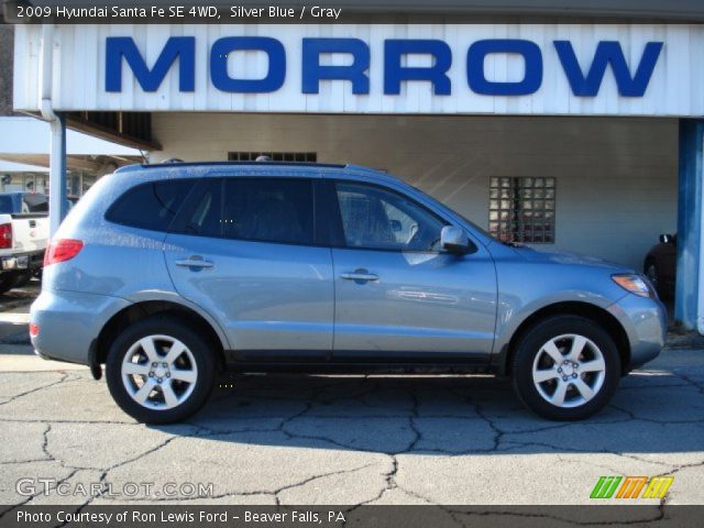 2009 Hyundai Santa Fe SE 4WD in Silver Blue