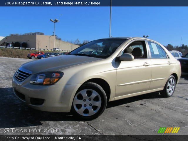 2009 Kia Spectra EX Sedan in Sand Beige Metallic