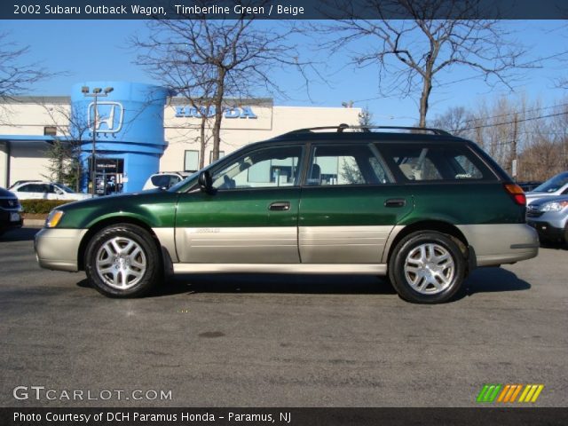 2002 Subaru Outback Wagon in Timberline Green