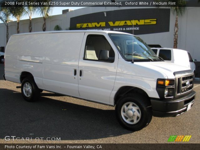 2008 Ford E Series Van E250 Super Duty Commericial Extended in Oxford White