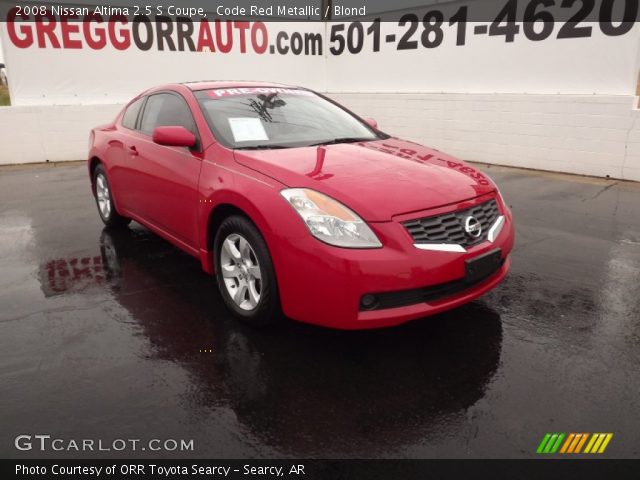 2008 Nissan Altima 2.5 S Coupe in Code Red Metallic
