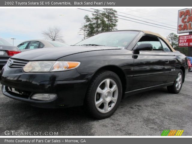 2002 Toyota Solara SE V6 Convertible in Black Sand Pearl