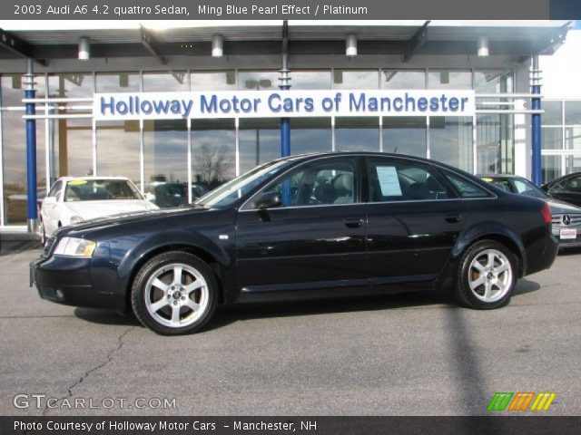 2003 Audi A6 4.2 quattro Sedan in Ming Blue Pearl Effect