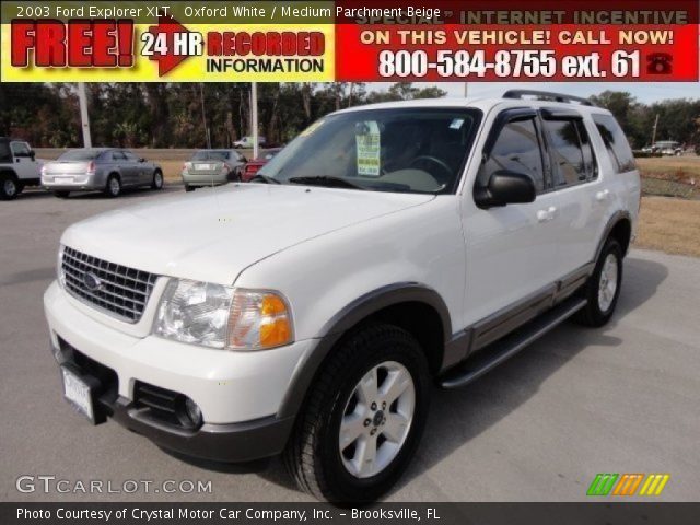 2003 Ford Explorer XLT in Oxford White