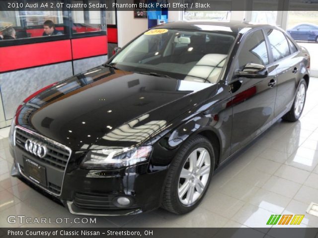 2010 Audi A4 2.0T quattro Sedan in Phantom Black Pearl Effect