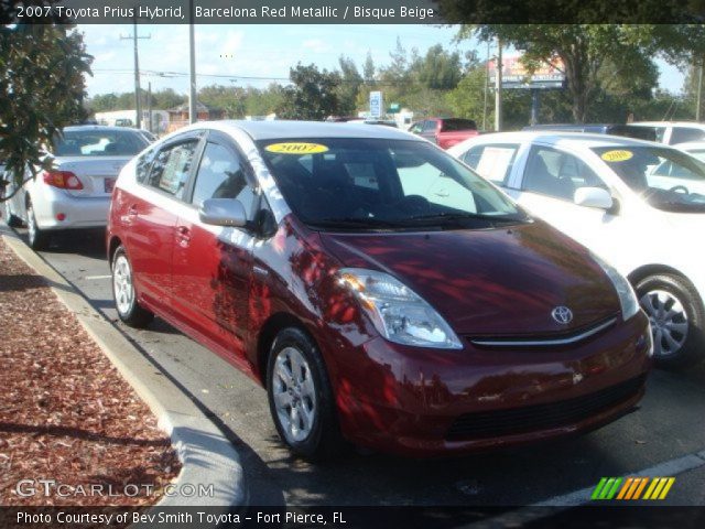 2007 Toyota Prius Hybrid in Barcelona Red Metallic