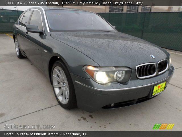 2003 BMW 7 Series 745Li Sedan in Titanium Grey Metallic